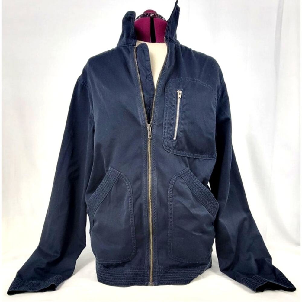 Flint & Tinder USA Made Workwear Jacket XL Navy Utility Zip